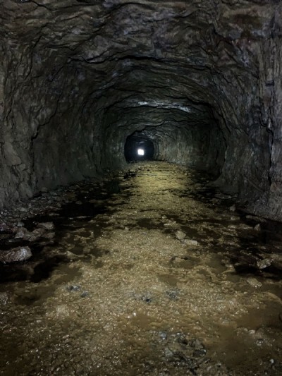 Abergwyngregyn disused iron mine trial.