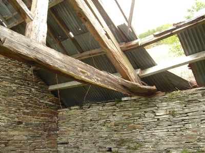 collapsed beam in mill