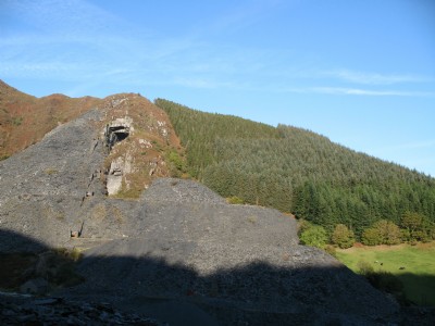 View across valley