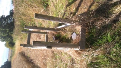 Close up of mine gas bore holes