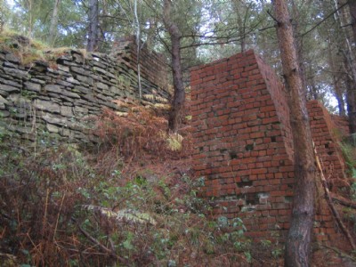 Base of aerial ropeway