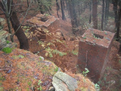 Base of aerial ropeway