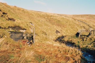 Old ventilation drift and Ayle Burn