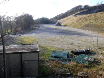 General view of the front or lower quarry area