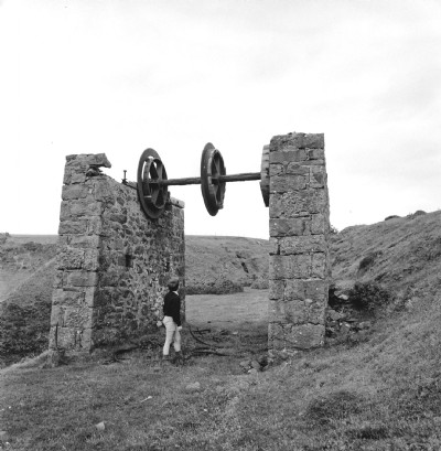 Exit incline drum arrangement from below 1985