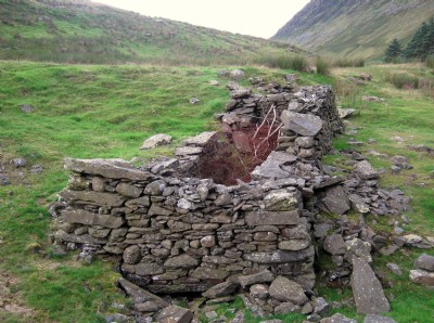 Wheel pit near shaft & smithy