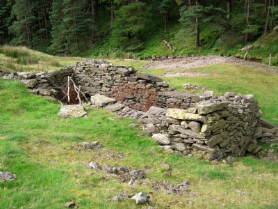 Wheel pit near shaft & smithy