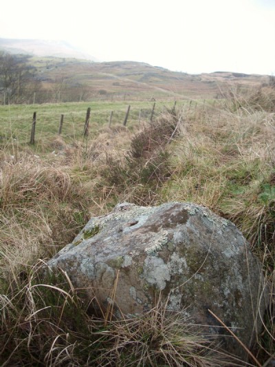 Stone block south of Penwyllt