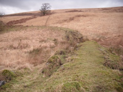 Embankment near Henrhyd
