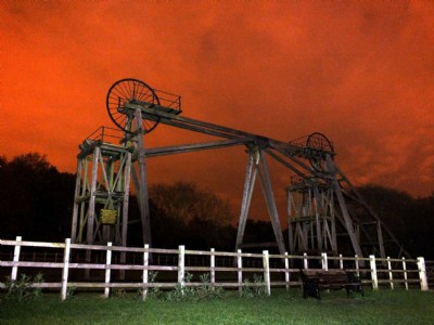 Brinsley - Headstocks By Night (Photo ref 80339)