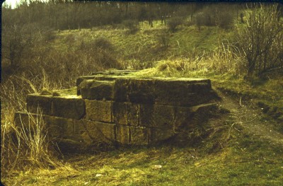 Downcast winding engine base April 1979.