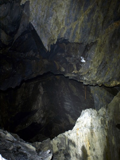BrynEglwys Level 10C Pillar robbed between Ch11&12