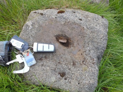 Mexborough Branch Tramstone complete with Pin Still in Situ