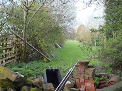 View along Trackbed from Ashes Farm Junction towards Portland