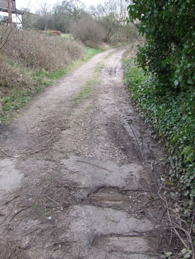 09.04.07 Butterley Co Rly, Trackbed - note sleepers under tarmac!!
