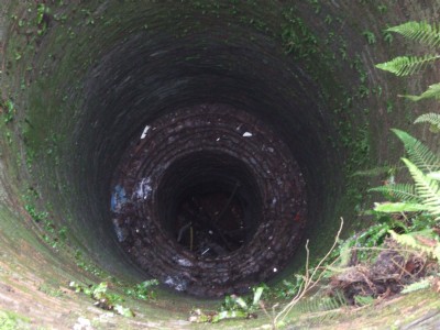 09.04.07 View Down Cromford Canal Tunnel Vent shaft
