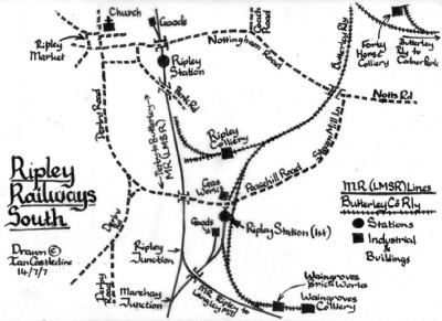 Railways around Sth Ripley inc Butterley Rly