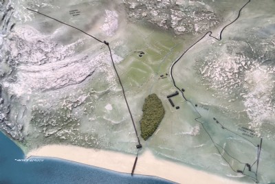 Topo model of Nant Gwrtheyrn.