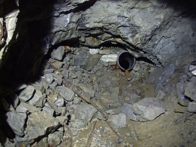 Area of second tube, as it was, 2016 underground works.