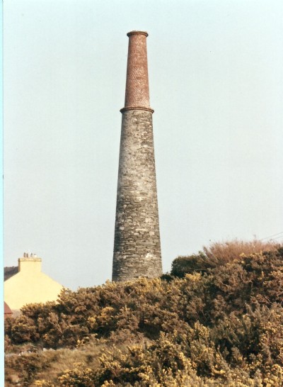 Stack of 50inch pumping engine house . Photo taken 1999.