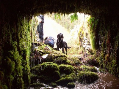 Looking out of the Adit