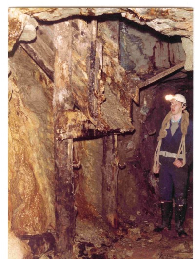 Ore chute Cligga, 1981