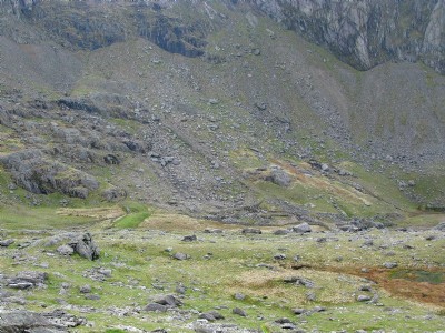Incline leading to mill buildings