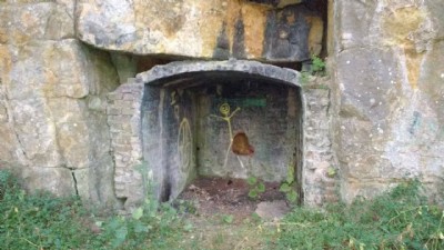 Strange workmans building