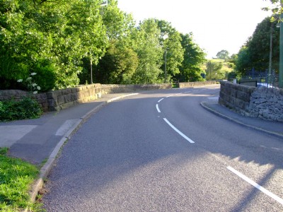 Road over rail bridge into Cliff quarry 02.08.08