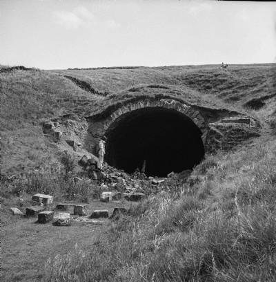 North West portal of Burbage Tunnel before it was sealed C 1964