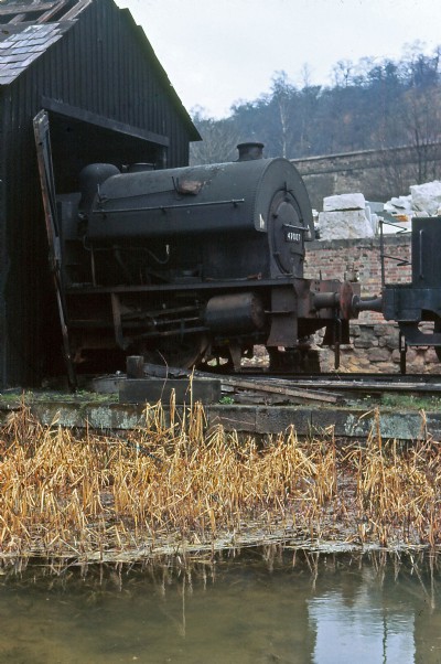 47007 Kitson loco at High Peak Junction 1962