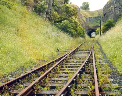 Hopton approach cutting and tunnel 1967