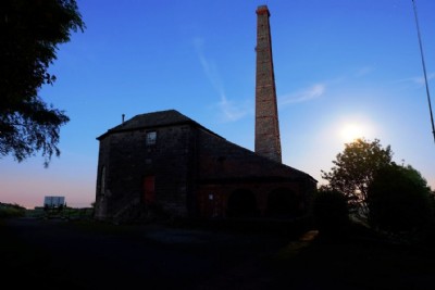 Middleton Top and the moon