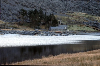 The Cwmorthin Buildings at the Lake