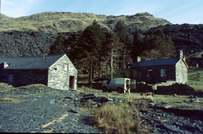 Cwmorthin Office and Blacksmith''s shop c 1975