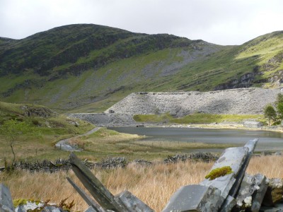 View towards Cwmorthin slate tips