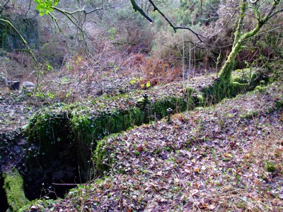 Devon United Mines 02.02.08 -Sth Mine- 28ft beam pump water wheel pit, balance & rocker pit arrangements
