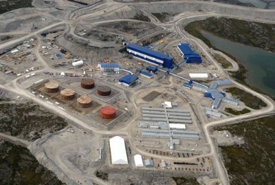 Diavik's compact mine infrastructure.