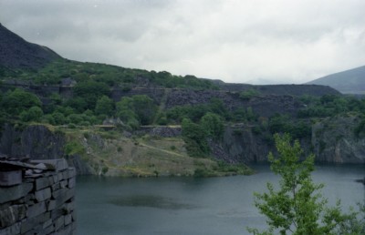 Dorothea with PenyBryn above in 1979