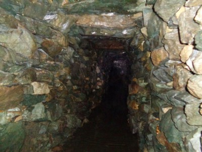 Inside Eagle Crag mine