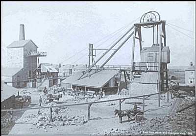 East Pool Whim and Headgear c. 1895
