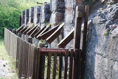 Tramway ore bin