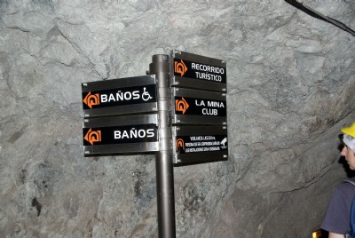 Signpost underground