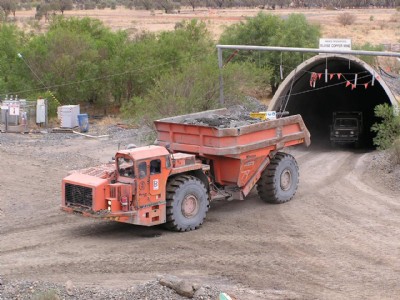 Toro Truck Exiting Eloise Portal