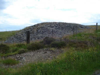 Spoil heap at shaft top