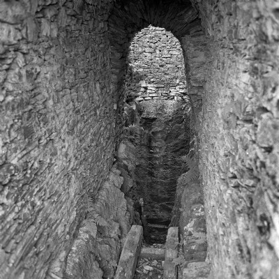 Interrior of balance bob tunnel. 1975