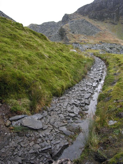 Looking down the causeway