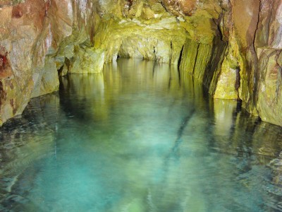 Looking along the level.