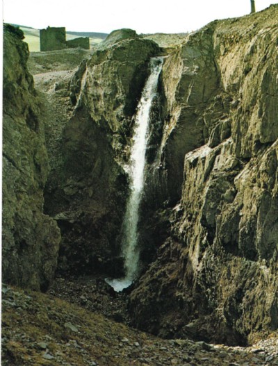 Waterfall into workings