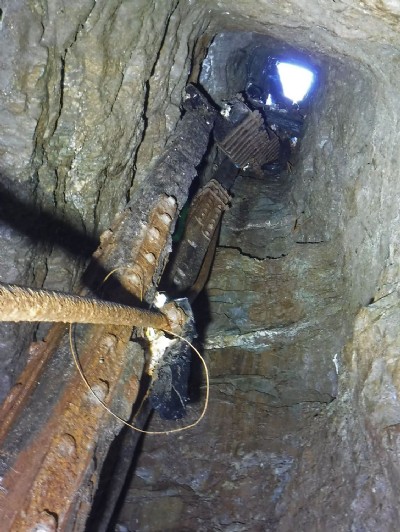 View up Engine Shaft